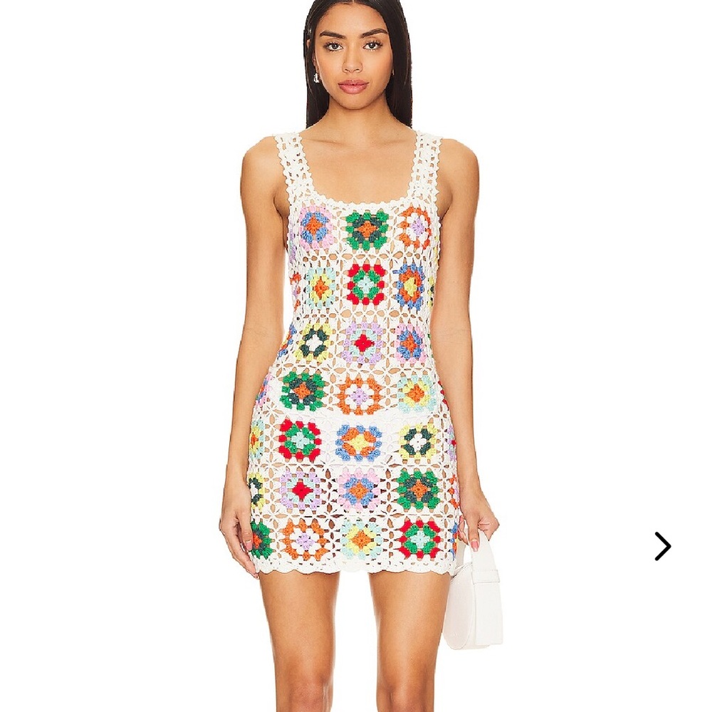 Lovers + Friends Crochet Floral Dress
